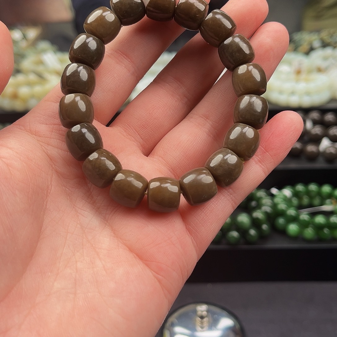 和田玉手串未镶嵌