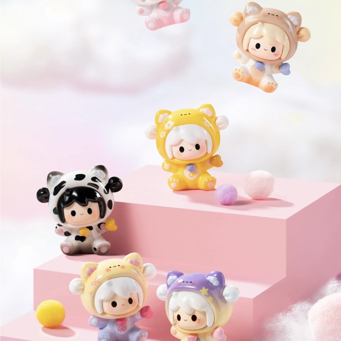 【代拆】uutoy初代萌粒和小猫出行时光系列萌粒盲袋潮玩摆件