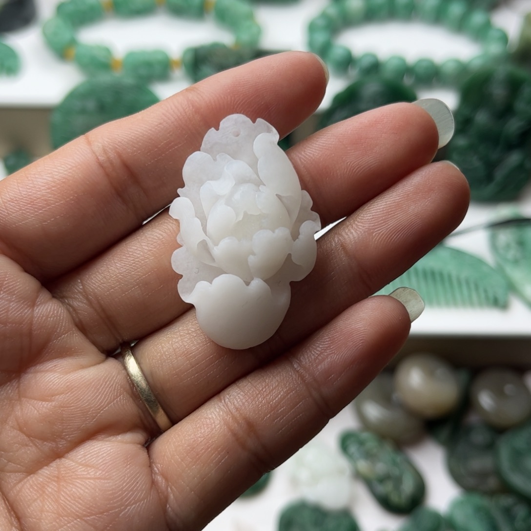 果***爸独山玉未镶嵌挂件定制