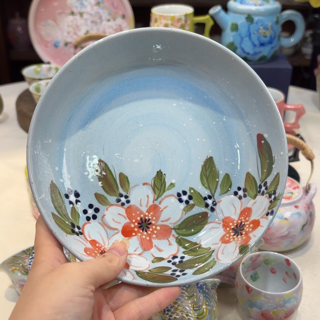 景德镇手绘高温釉下彩陶瓷茶具