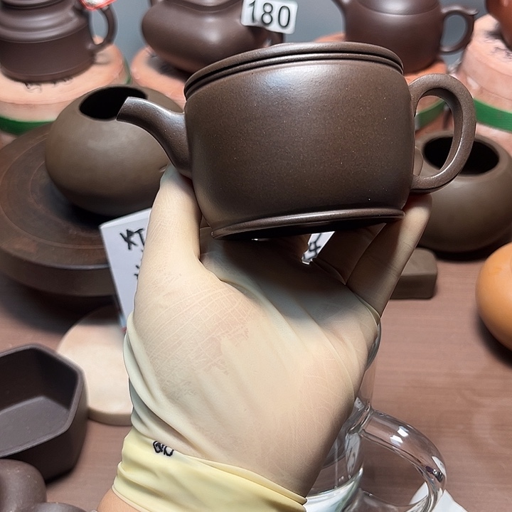 余***哥紫砂茶壶微瑕汉瓦160毫升