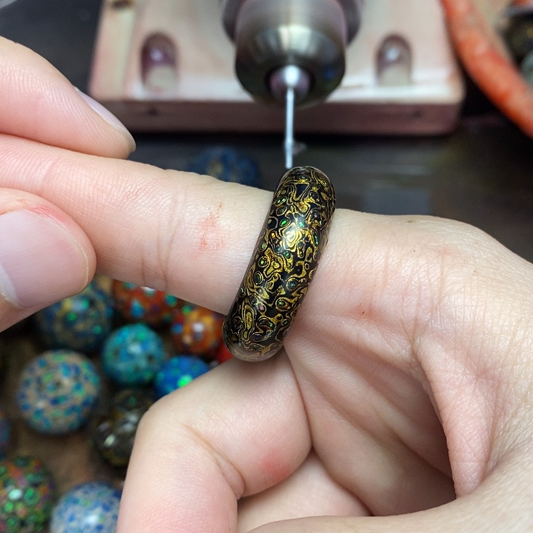 任***康非遗手工 大漆工艺规格2.1cm