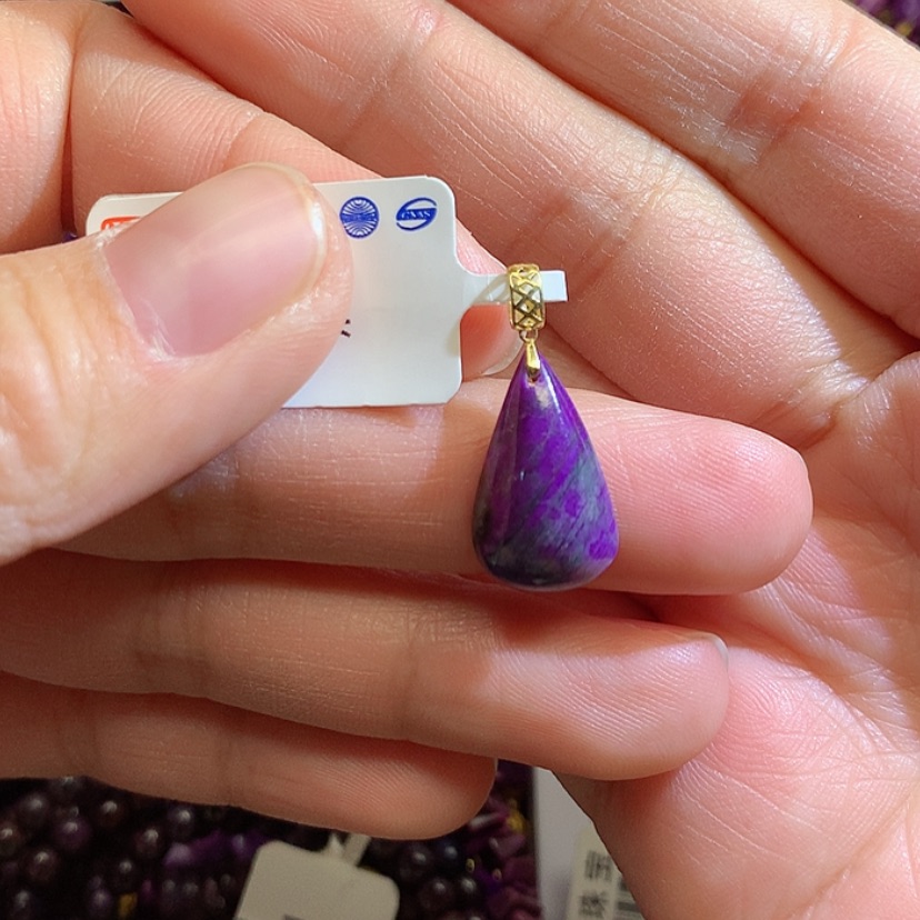 【闪购商品】苏纪石（舒俱来）吊坠18K金镶嵌