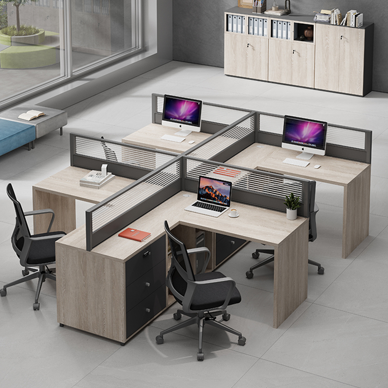 办公桌员工位简约办公室职员屏风桌椅组合全套电脑桌工位/6人卡位