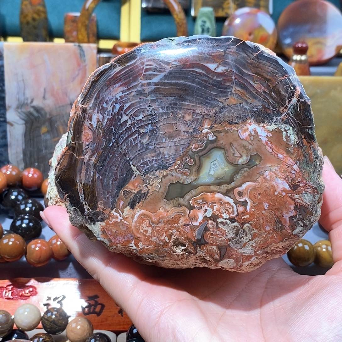 硅化玉天然北票硅化玉原石未镶嵌天然北票硅化玉原石