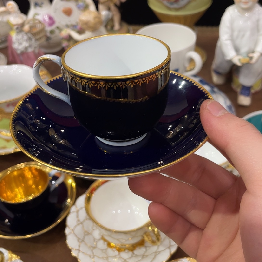 瓷片中古一等混搭杯碟