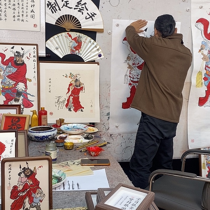 大***声国画宣纸张老师画画