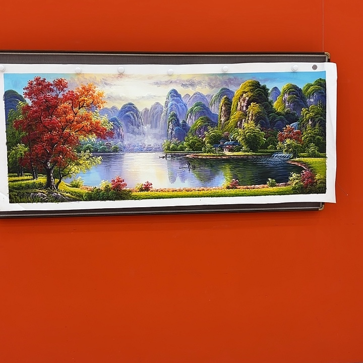 国画二郎老师国际展览原作