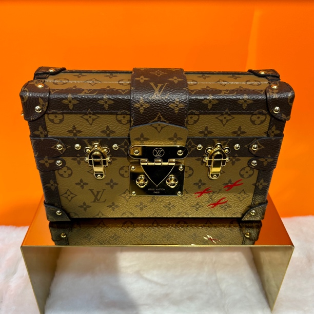 99新 LouisVuitton/路易威登 Petite Malle硬盒子