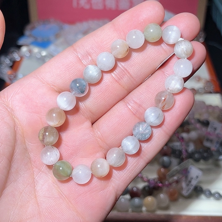 水晶手链未镶嵌215号多样性发一   8+