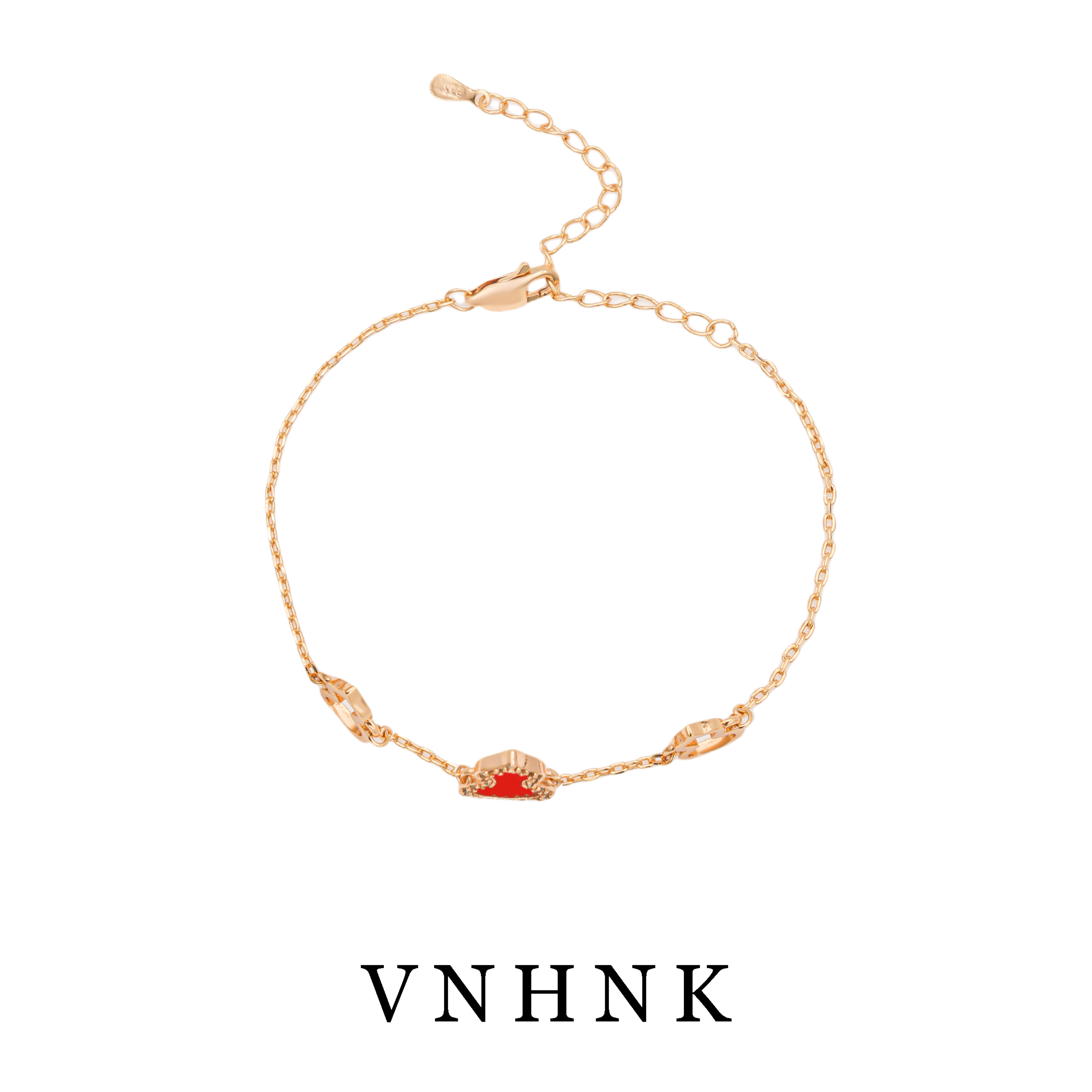 铜合金手链 美可儿   H719   玫瑰色（21cm)时尚气质百搭手链