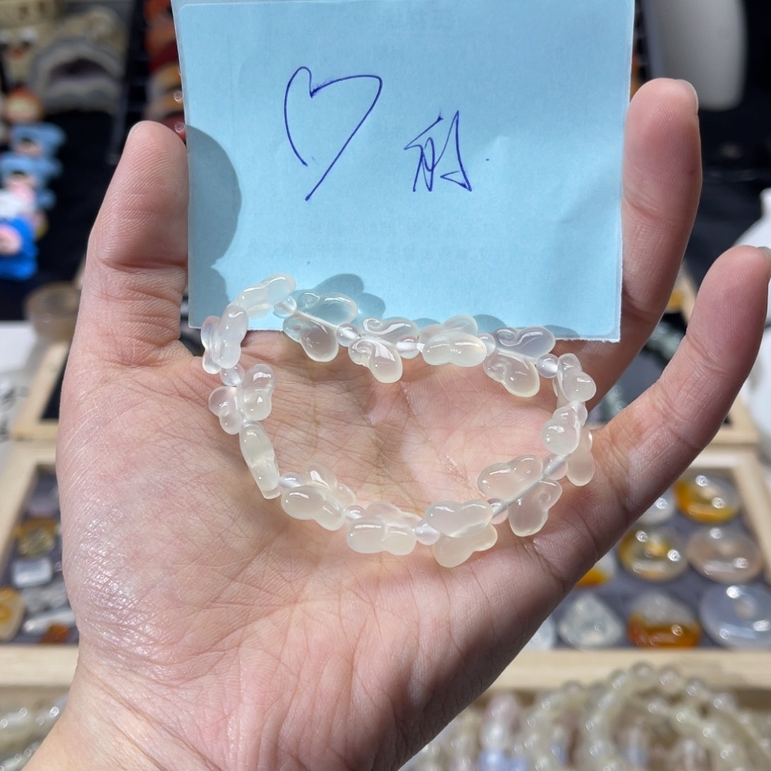 玛瑙/玉髓戒指未镶嵌小*Q