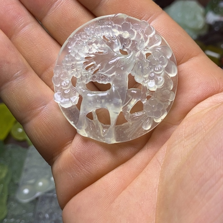 岫玉岫玉挂件未镶嵌