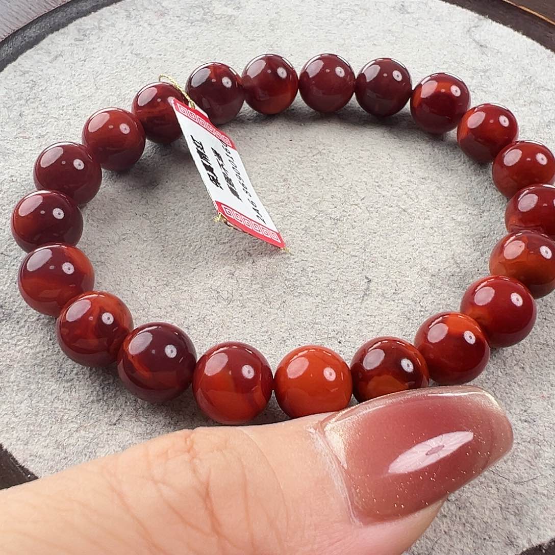 南红玛瑙手串未镶嵌
