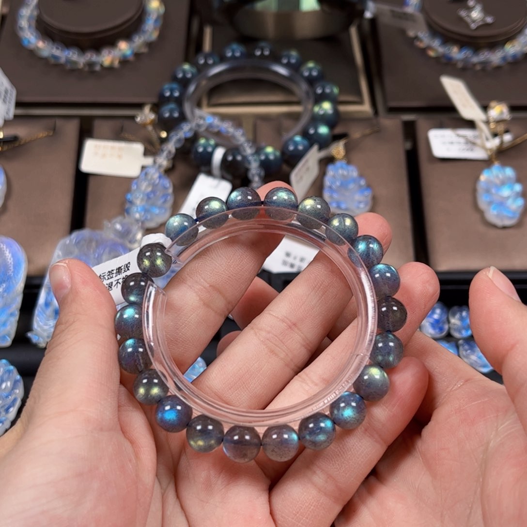 长石手串未镶嵌8.5 左右