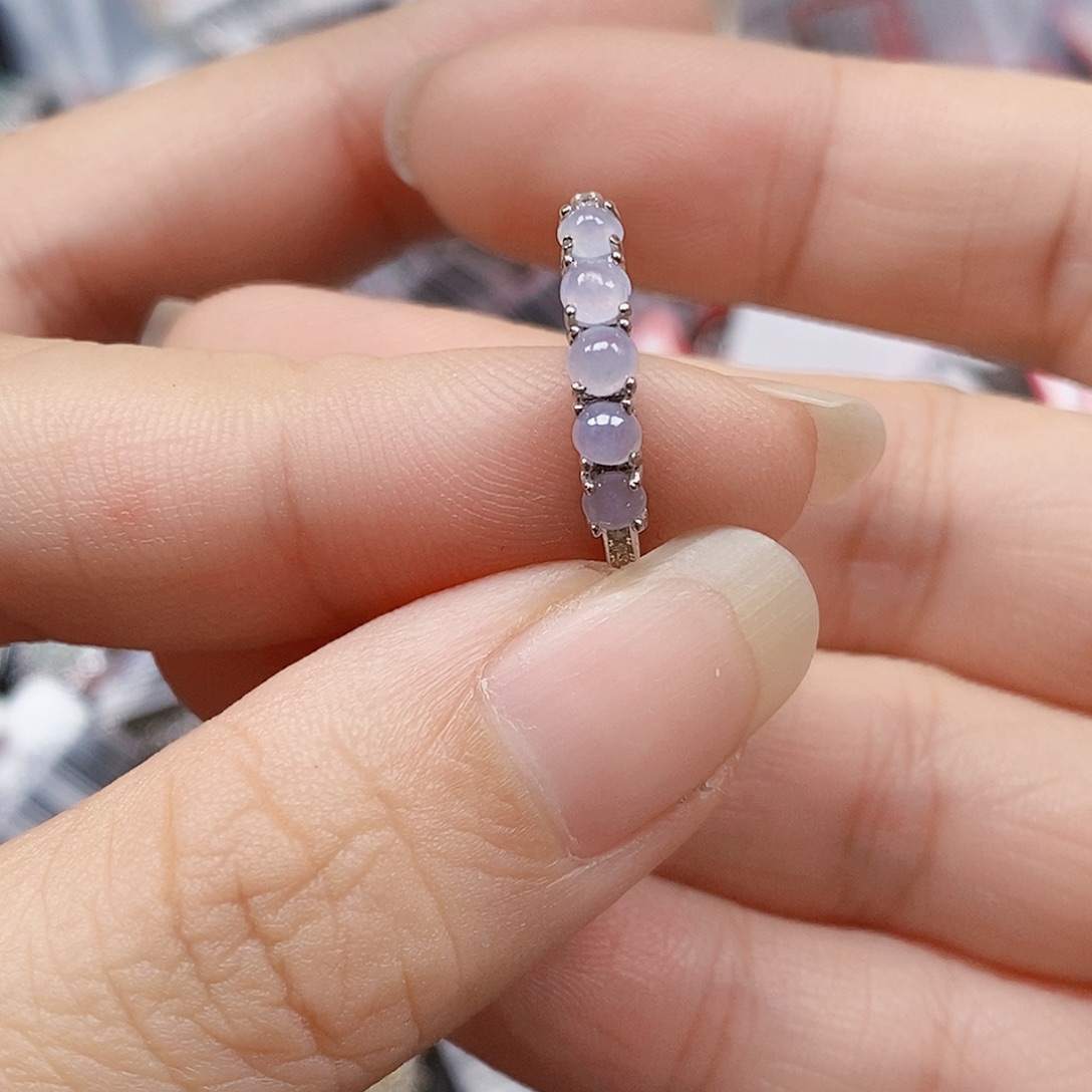 翡翠银S925镶嵌戒指