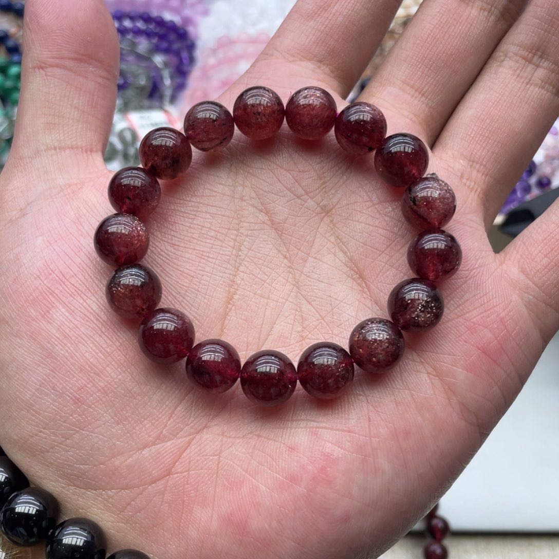 手串未镶嵌水晶车厘子草莓晶80