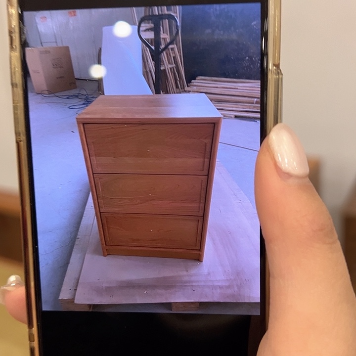 北美材特价全樱桃木三斗柜不退不换