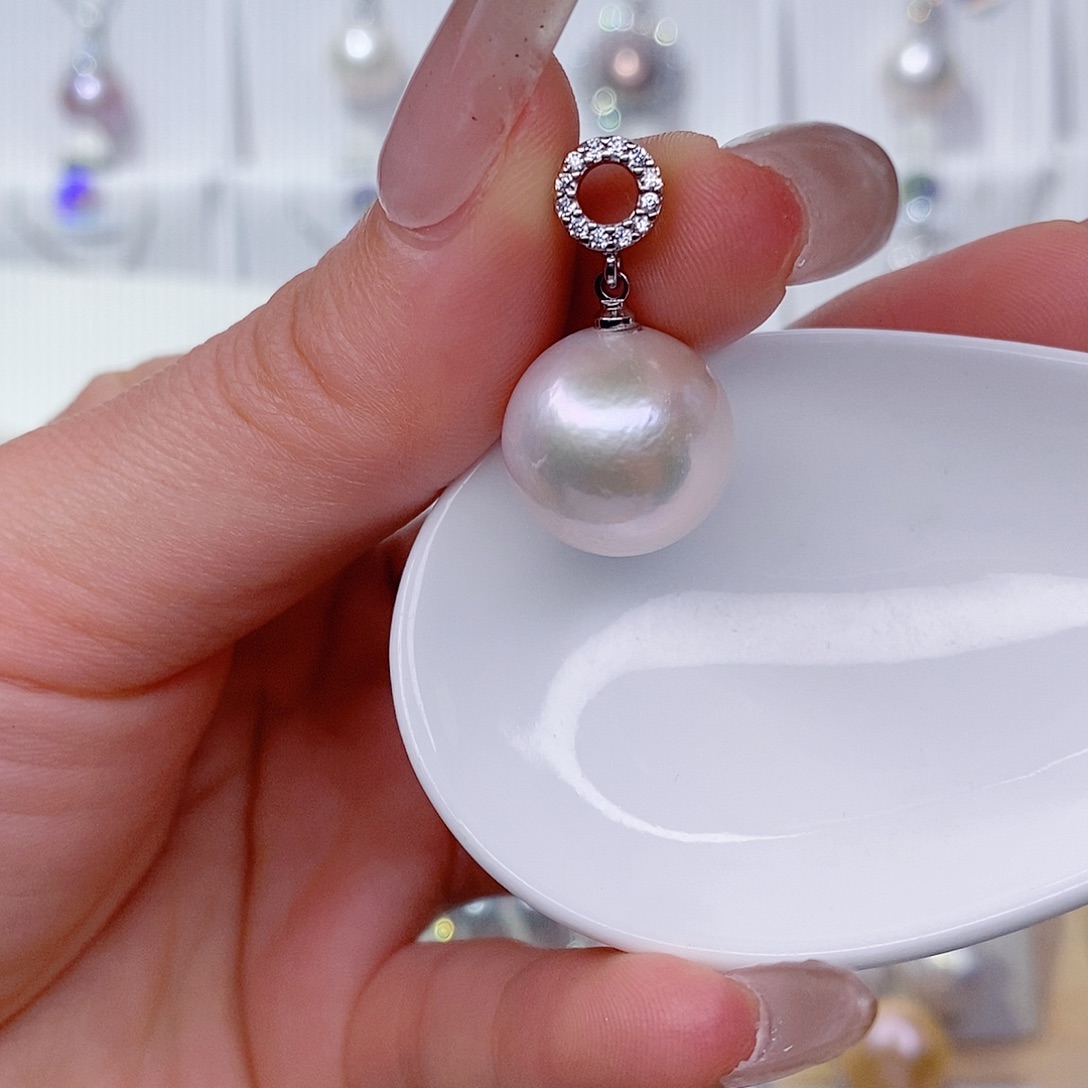 淡水珍珠未镶嵌吊坠(赠链)15➕