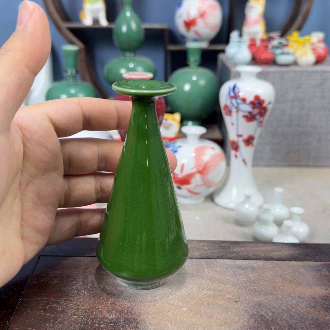 陶瓷手工小花器摆件