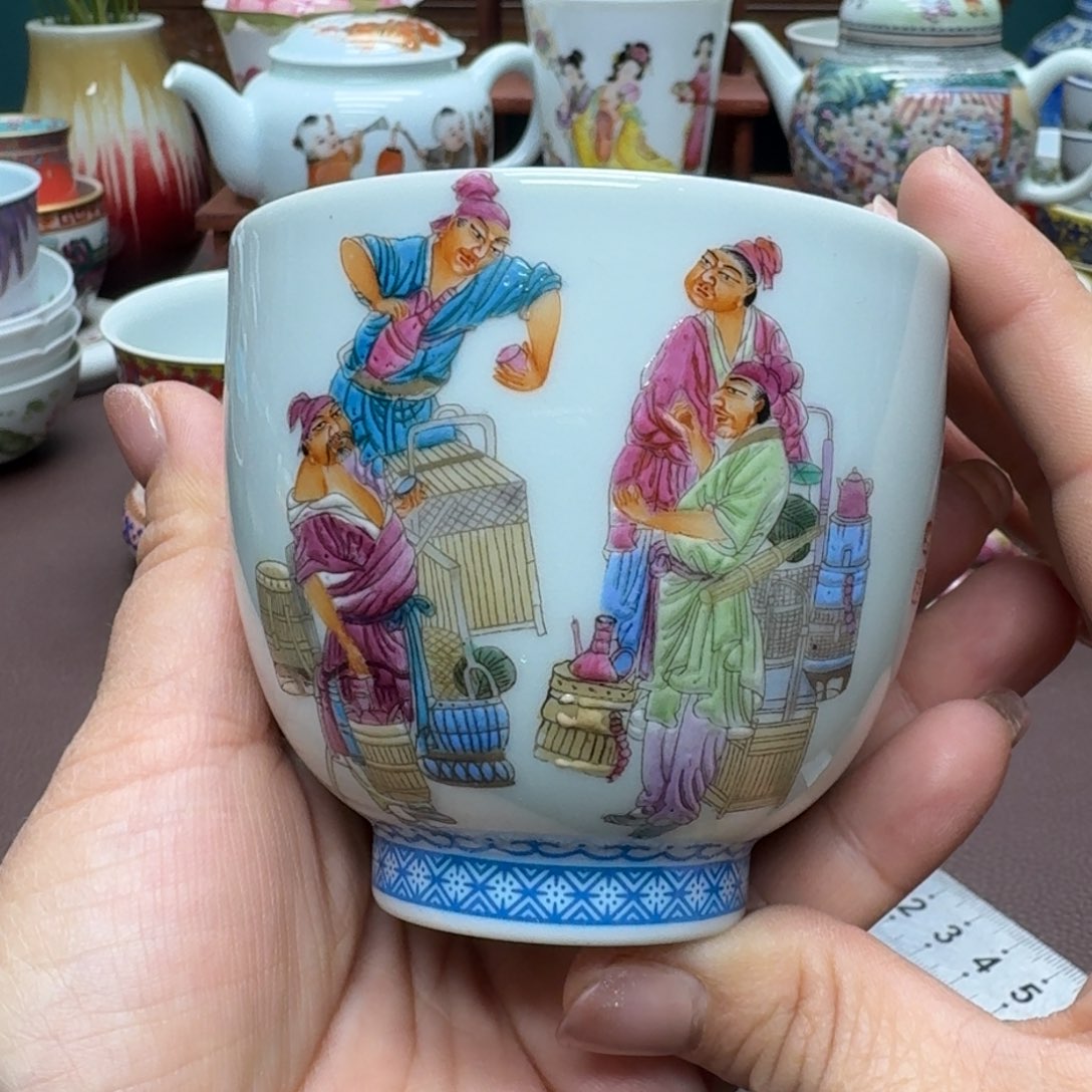 瓷片景德镇仿古手工制作精品展示