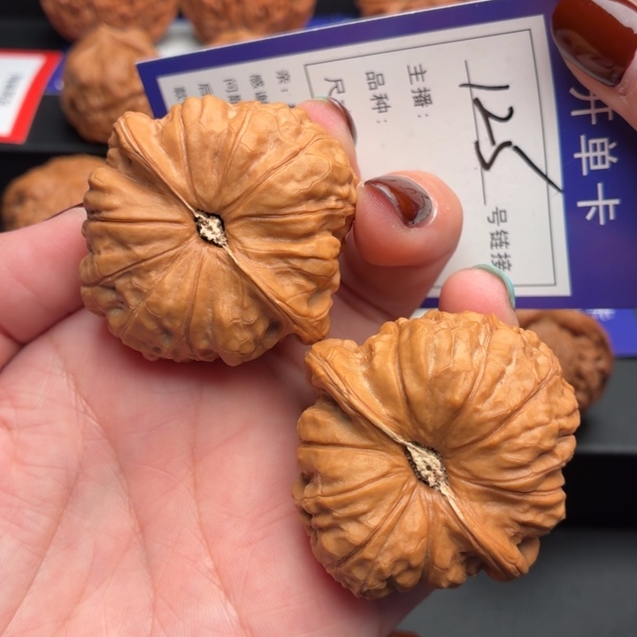 文玩核桃把件44尺南瓜墩