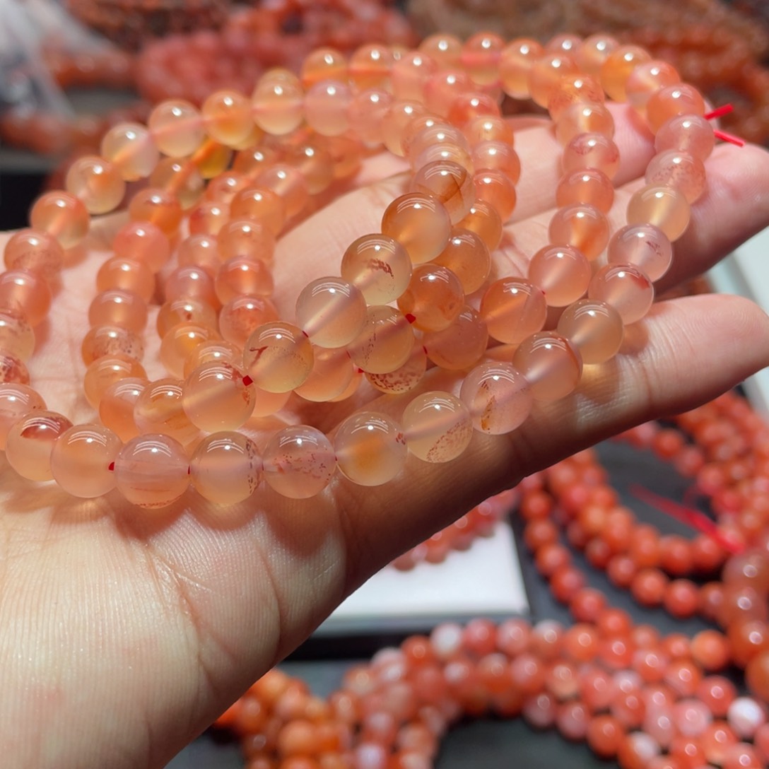 南红玛瑙手链未镶嵌