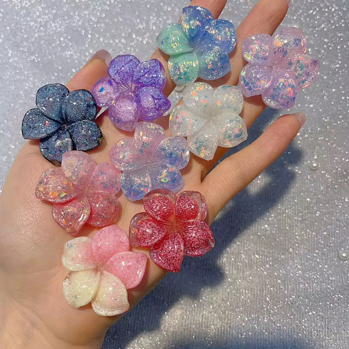 3.6厘米树脂花滴胶手工diy手工