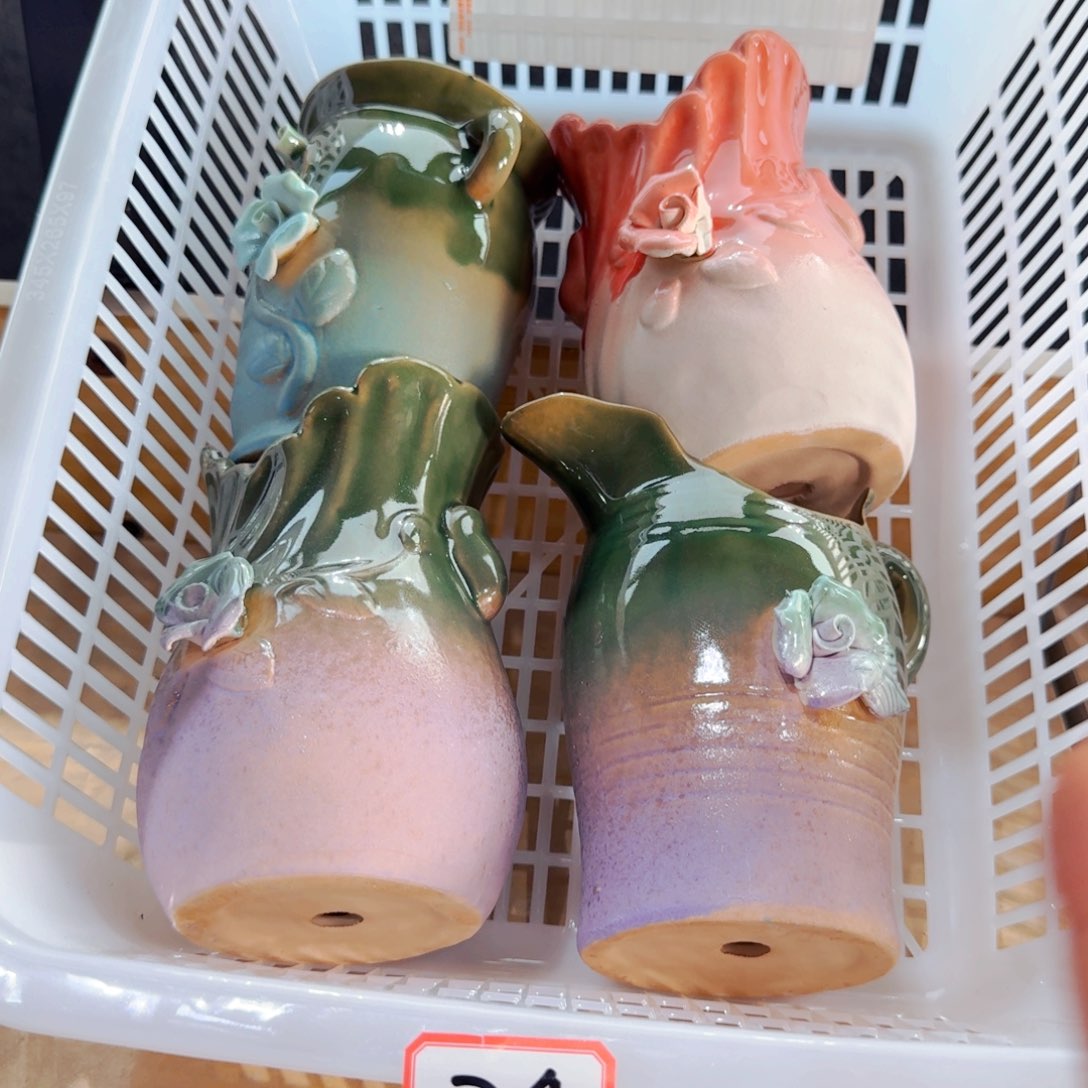 紫砂花盆粗陶盆醋