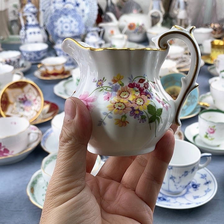 中古欧瓷咖啡杯盘子