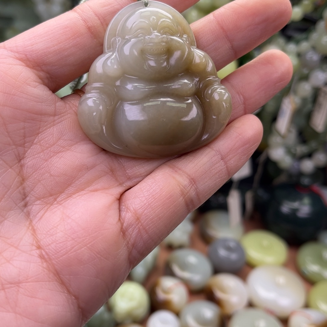 和田玉未镶嵌吊坠(不含链)