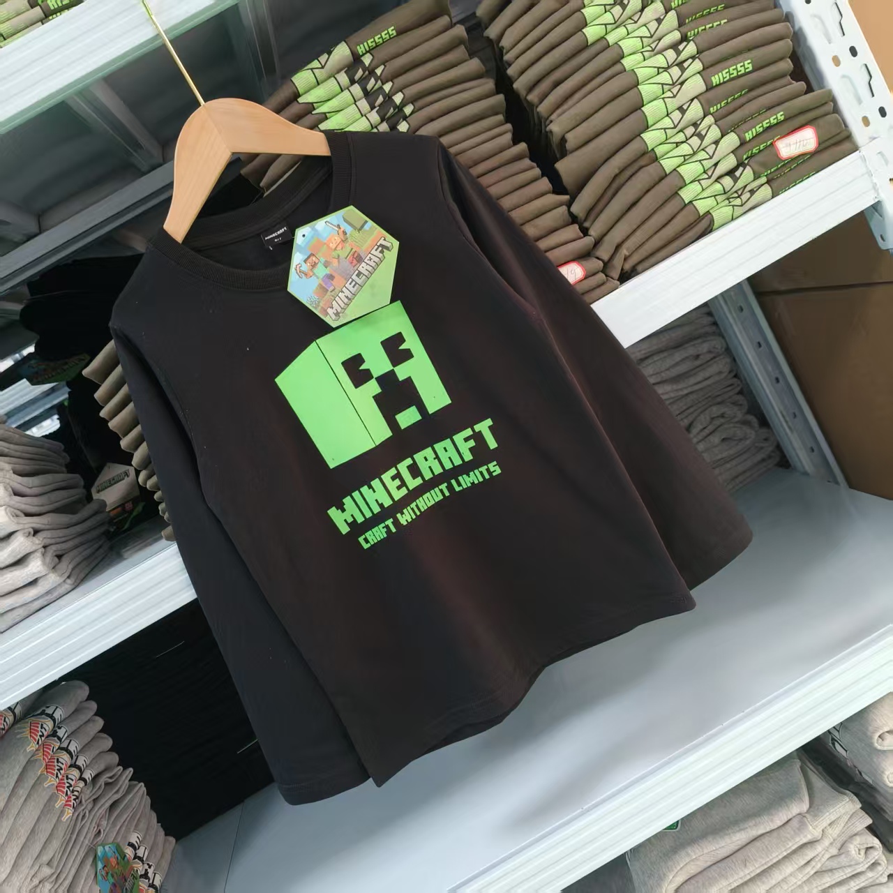 我的世界~经典大头儿童打底衫