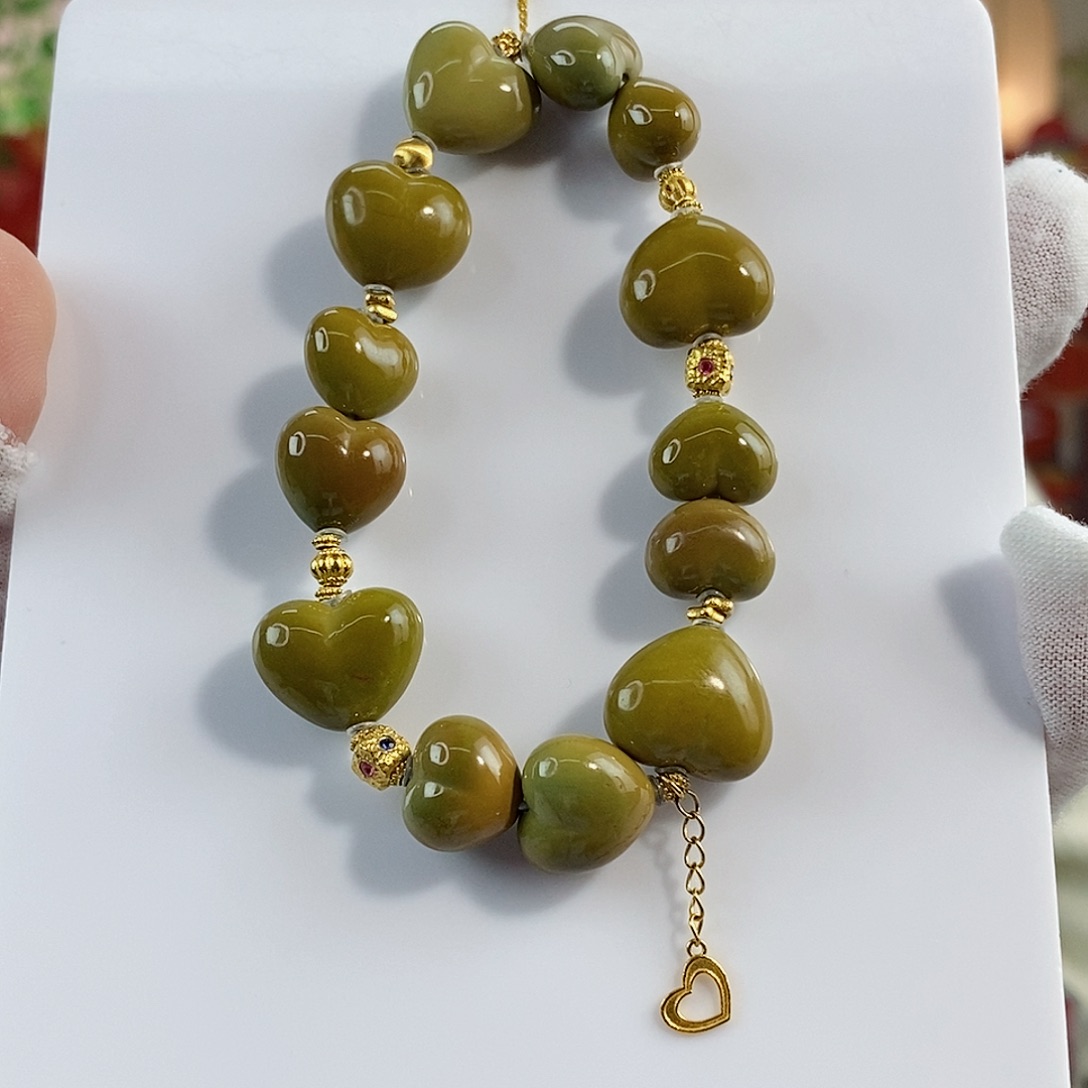 绿松石珠宝奇石18K金镶嵌