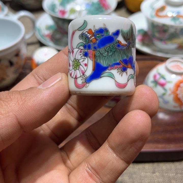 纯手绘精品盖碗杯