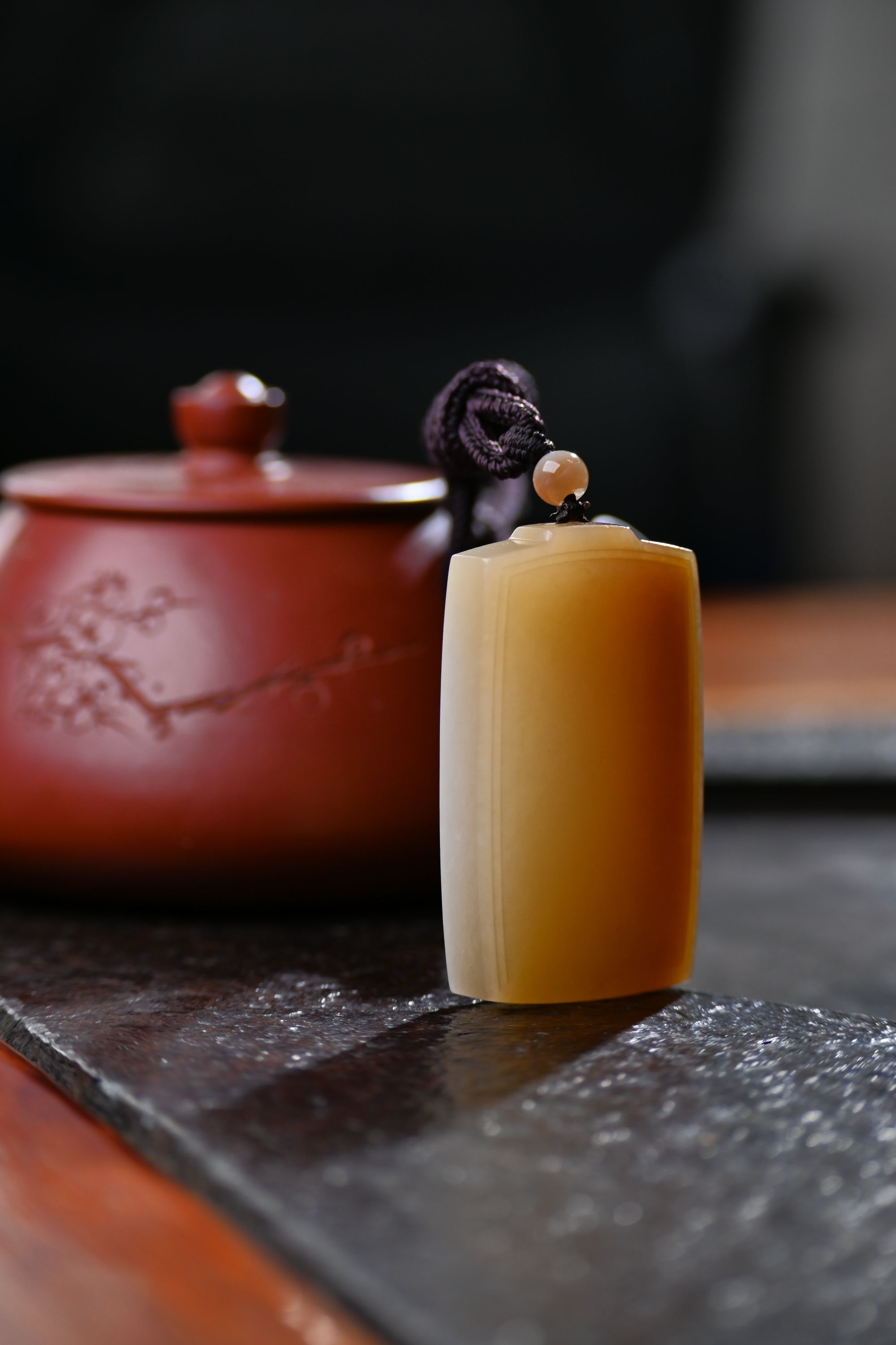 新疆和田玉糖白黄金糖无事牌简约时尚百搭玉挂件男士女士均戴