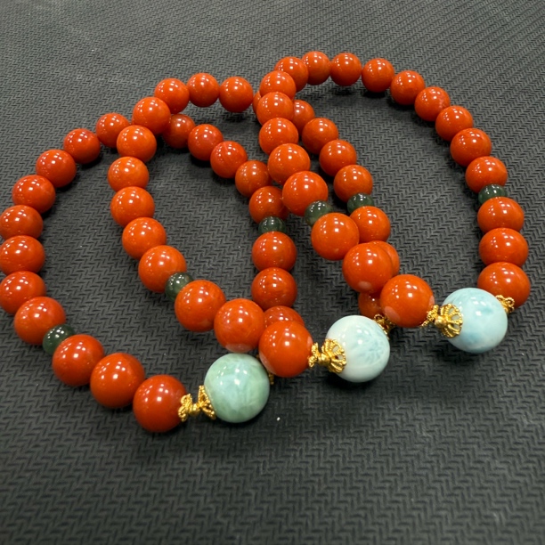 【小宝晶选】原创南红单圈手链 多样性发一件 约7.5mm 460XBLQ