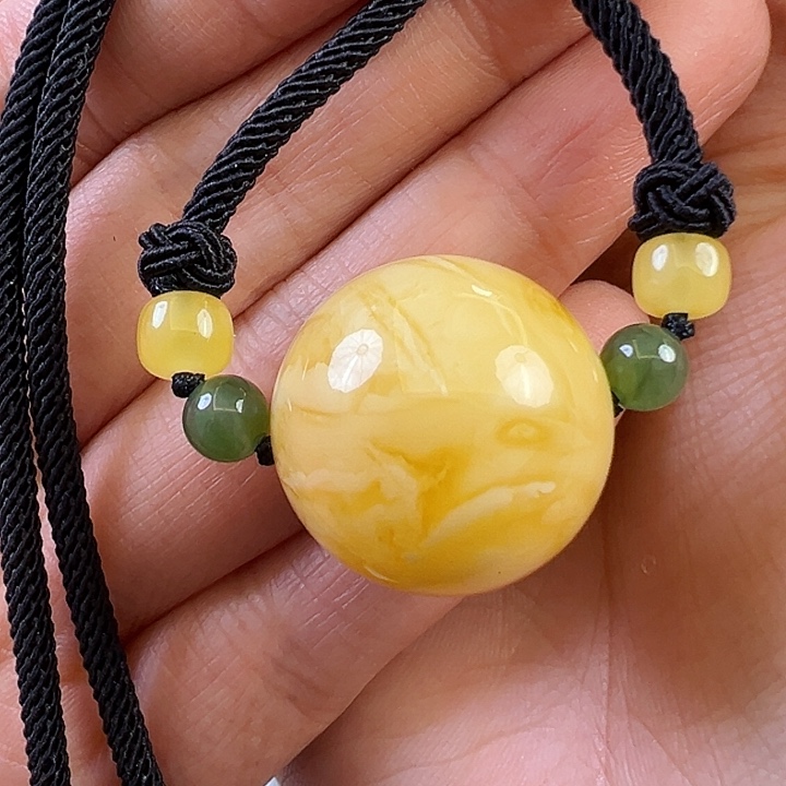 蜜蜡颈饰未镶嵌蜜蜡