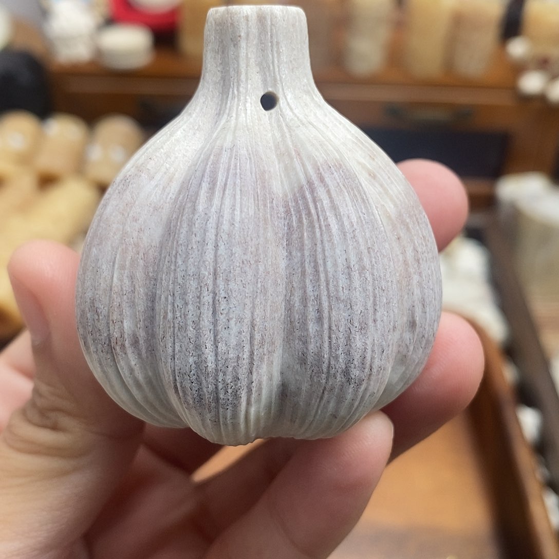 鹿骨把件c31大蒜