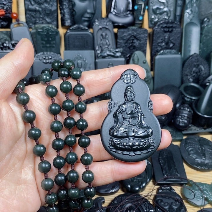 和田玉（青玉）颈饰未镶嵌