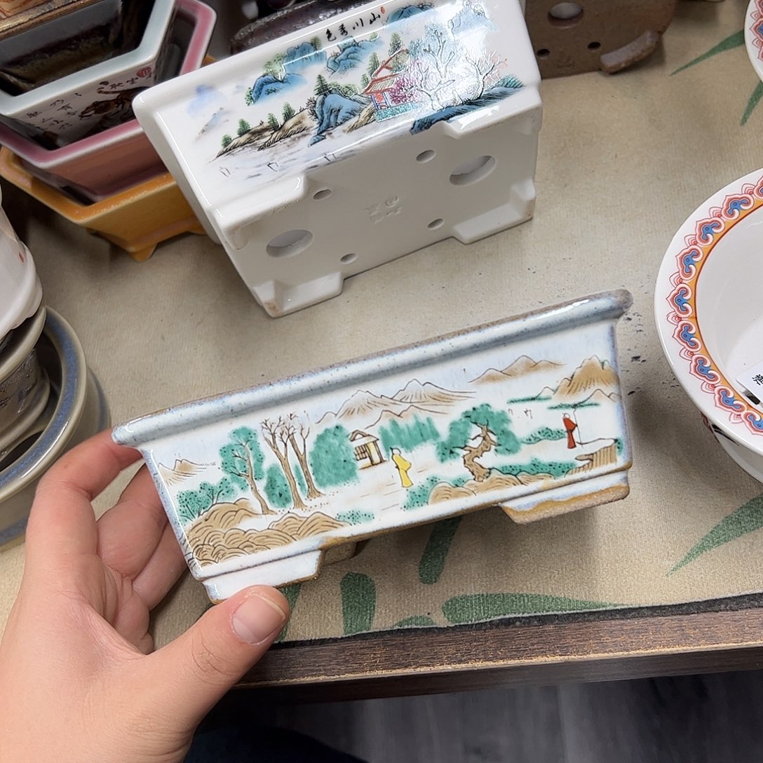 花盆紫砂650号瑕疵15/12/5cm窑变