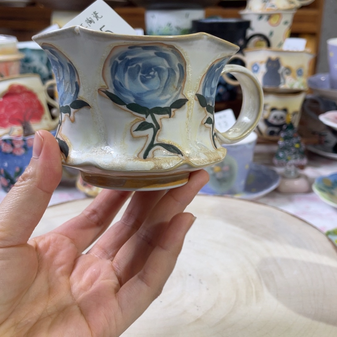 景德镇手工松针釉杯295