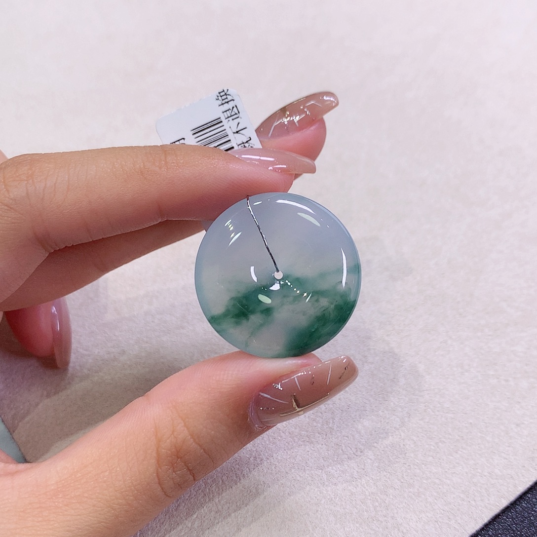 翡翠未镶嵌吊坠(不含链)26.6-5.7