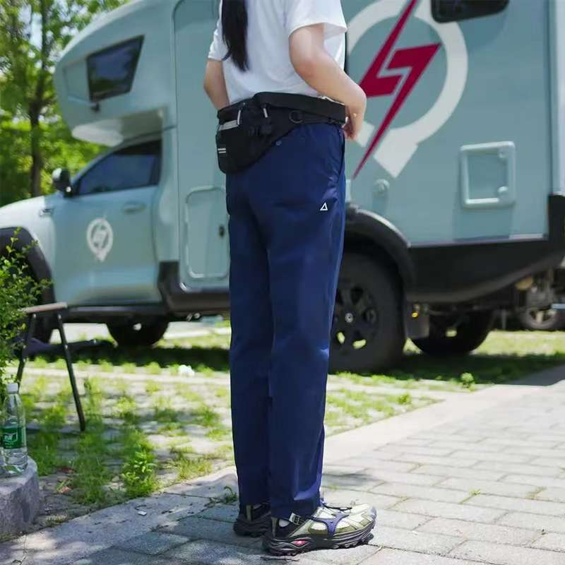 25夏季新款日系男士裤子薄款高级户外机能男女同款轻薄透气休闲裤