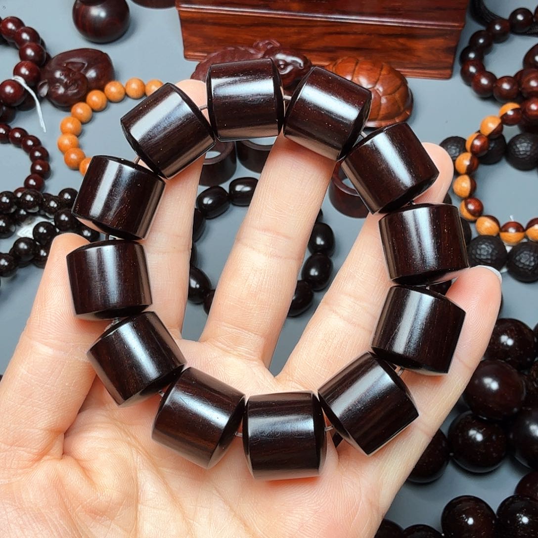 小叶紫檀手串/手链1.8桶珠高品质