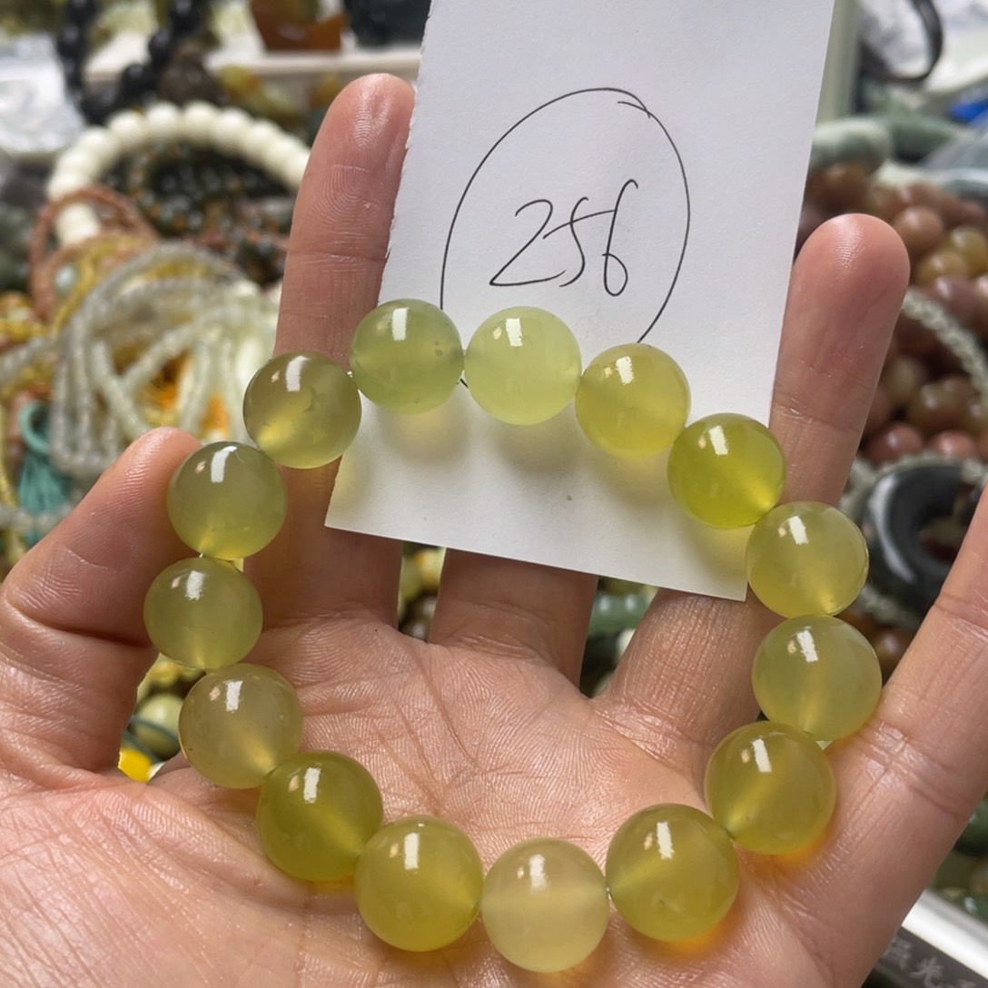 蛇纹石玉手链合金