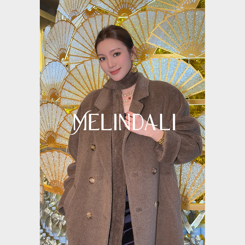 Melinda Li【女主大衣】黑标嵿奢意大利Supermoda骆马宾霸羊驼大衣