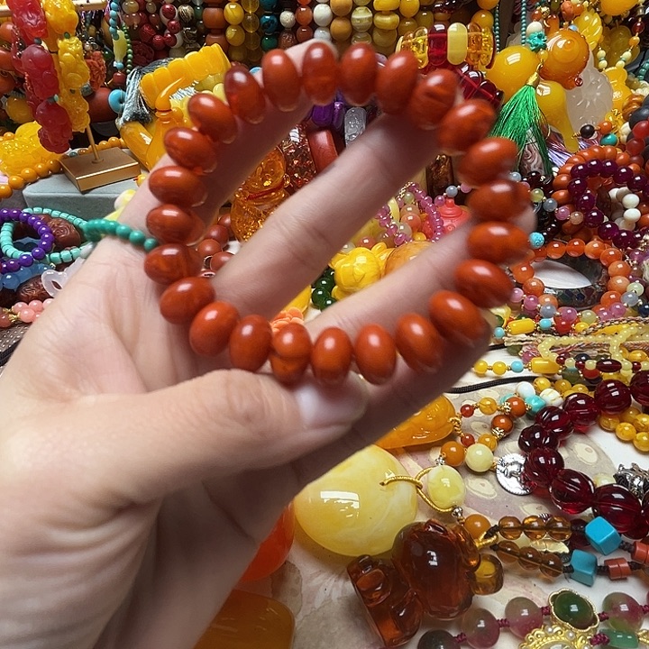 树脂制品6911算盘手链