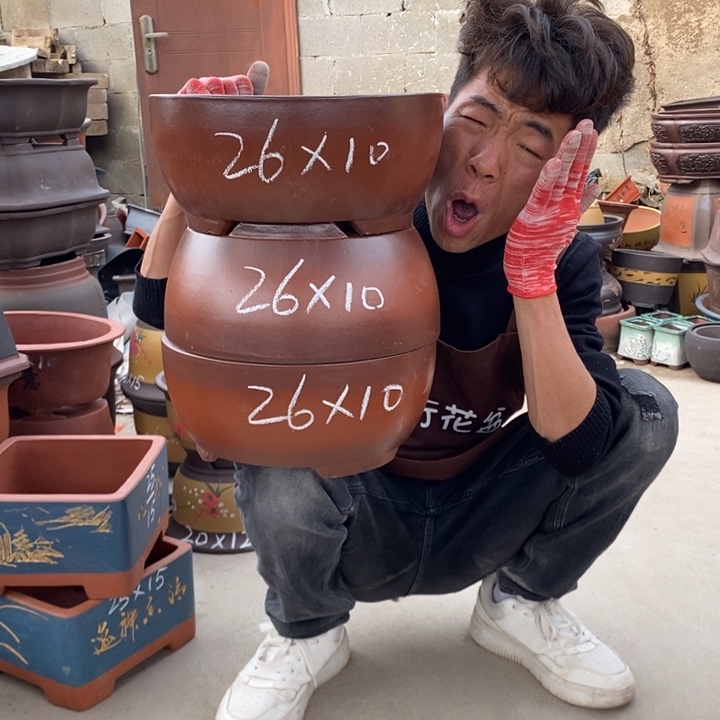 红陶紫砂器。。。紫砂