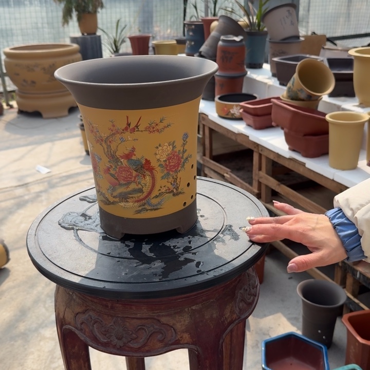 紫砂花盆紫砂花盆