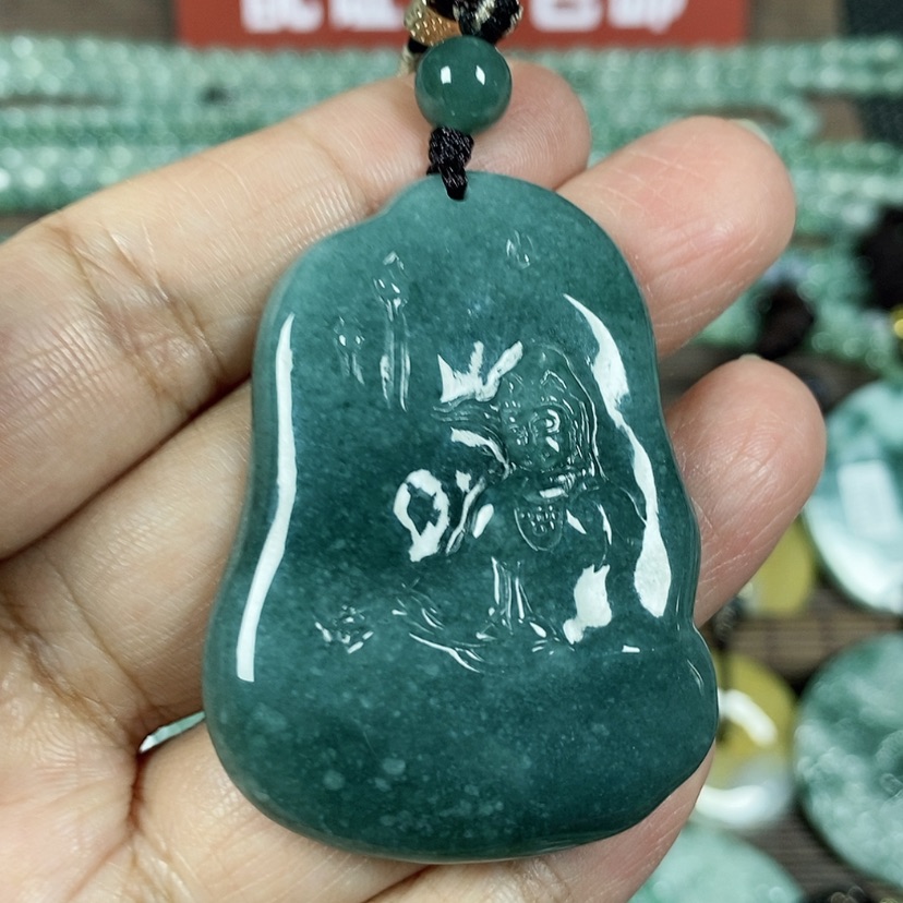 【闪购商品】翡翠颈饰未镶嵌玉吊坠翡翠玉随性自在观音